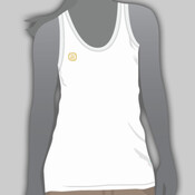 MODEL CAST SINGLET WITH GOLD MONOGRAM - Women's Singlet